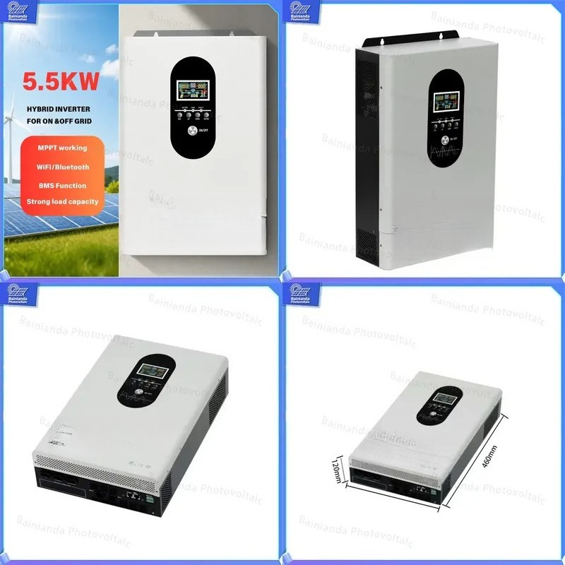 Hybrid Solar Inverter 5.5Kw Mppt 48V - Onduleur Solaire Hybride 3kW 5.5kW 110V