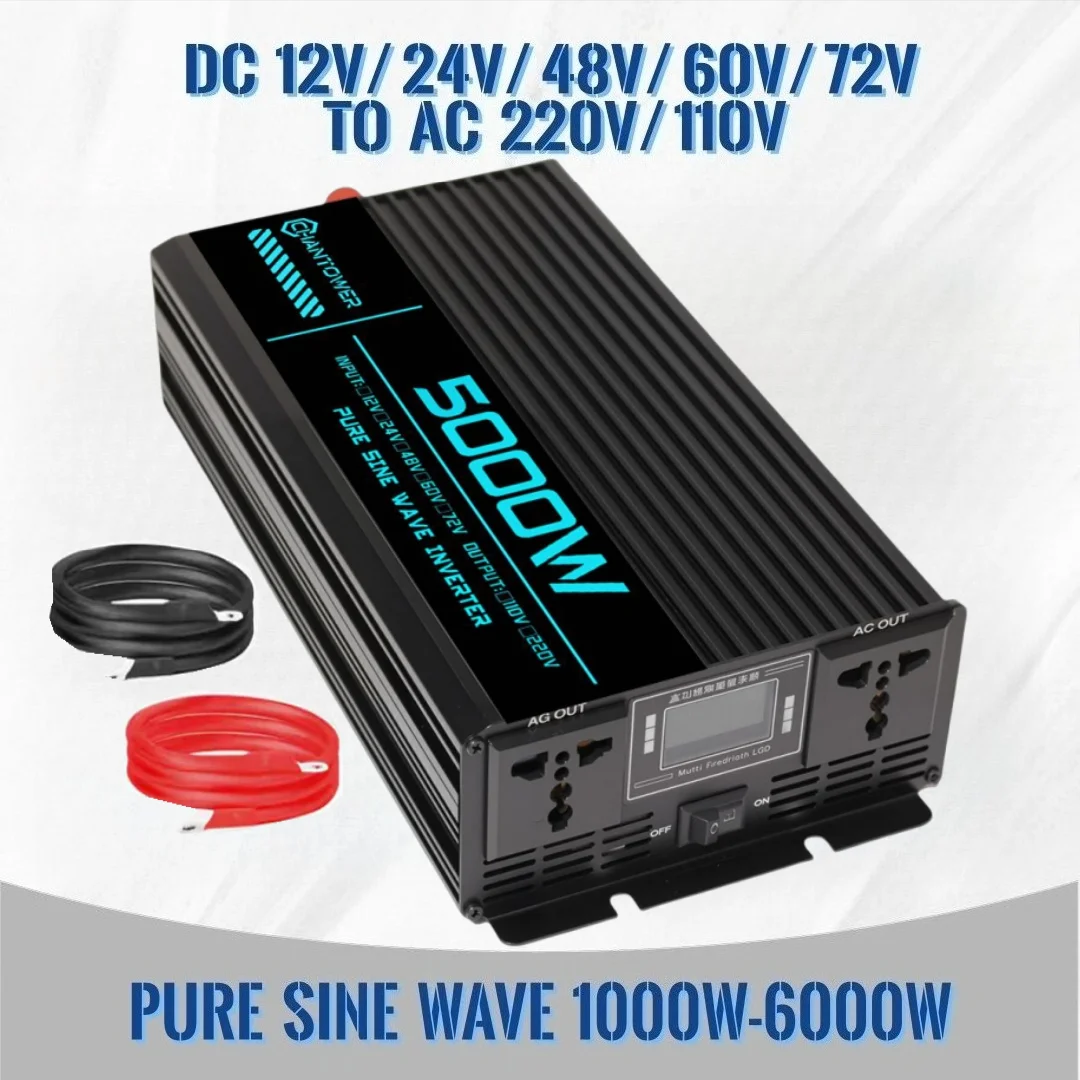 Pure Sine Wave Inverter 5000W 48V 220V - Onduleur à onde sinusoïdale pure DC
