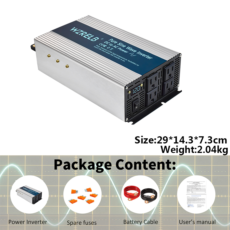 Onduleur à onde sinusoïdale Pu - Inverter Pure Sine Wave 60Hz 120V 3000W avis et prix